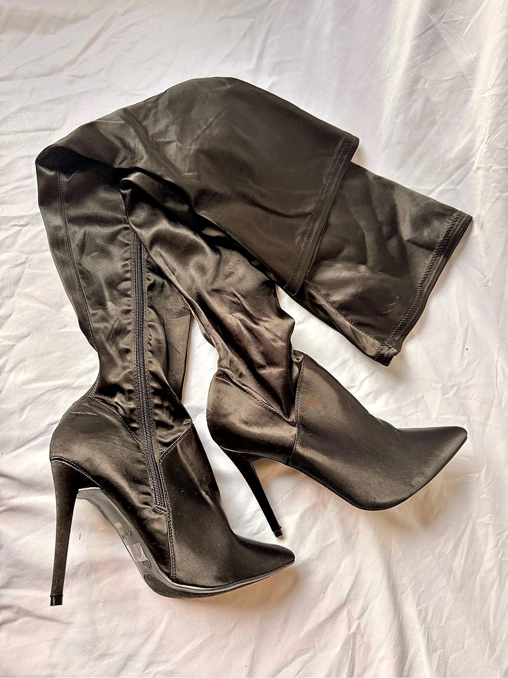 Anne Michelle Dedicate Over the Knee Boots Over-the-Knee Pointed Toe Boots US 8